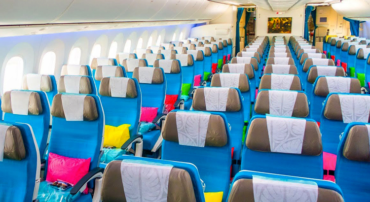 Air Tahiti Nui Economy Class Foto Air Tahiti Nui